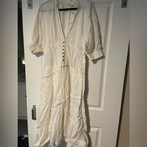 Anthropologie white dress